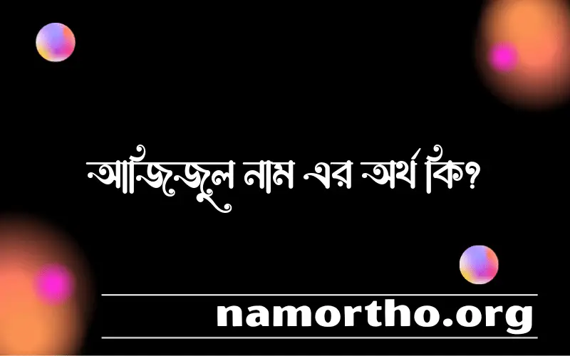 আজিজুল নামের অর্থ কি এবং ইসলাম কি বলে? (বিস্তারিত)