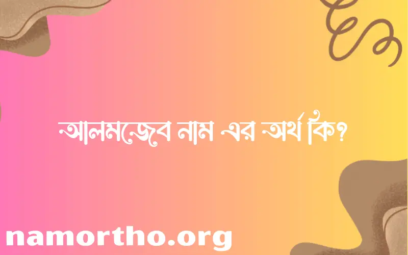 আলমজেব নামের অর্থ কি? আলমজেব নামের বাংলা, আরবি/ইসলামিক অর্থসমূহ