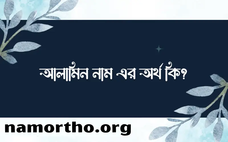 আলামিন নামের অর্থ কি? ইসলামিক আরবি বাংলা অর্থ