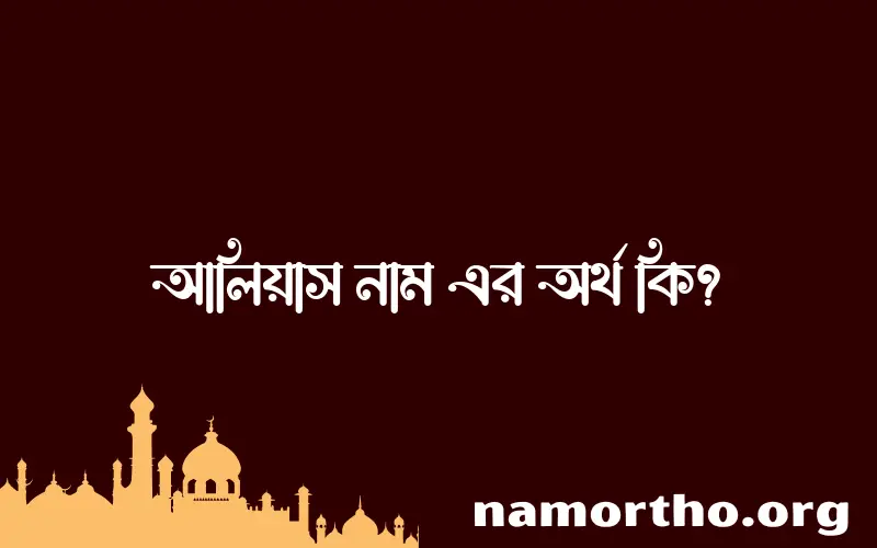 আলিয়াস নামের অর্থ কি, ইসলামিক আরবি এবং বাংলা অর্থ জানুন