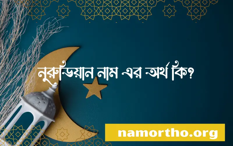 নুরুডিয়ান নামের অর্থ কি? নুরুডিয়ান নামের বাংলা, আরবি/ইসলামিক অর্থসমূহ