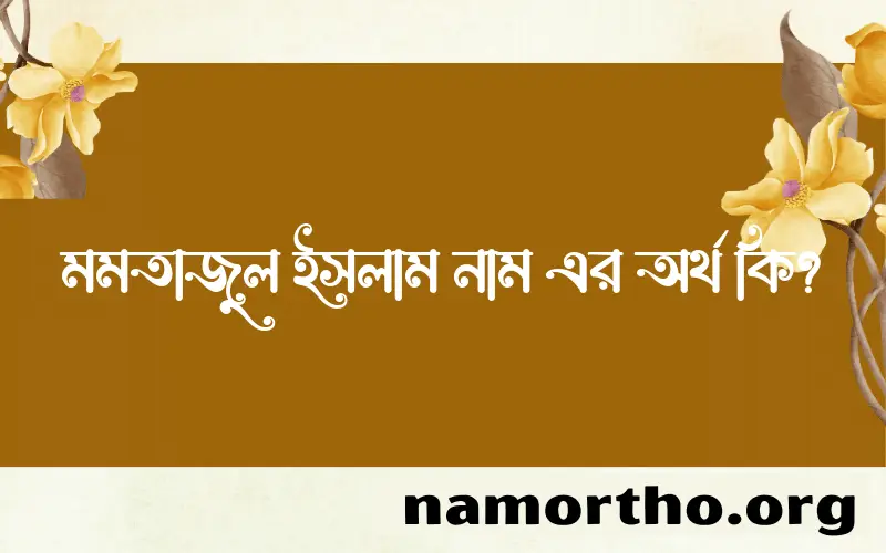 মমতাজুল ইসলাম নামের অর্থ কি, ইসলামিক আরবি এবং বাংলা অর্থ জানুন