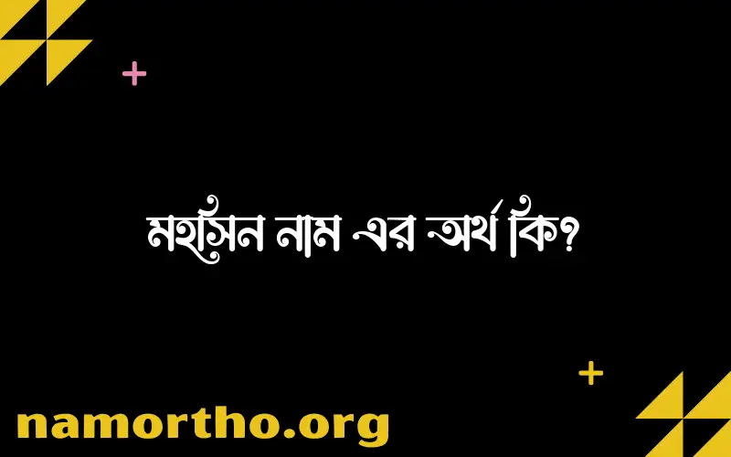 মহসিন নামের আর্থ কি?