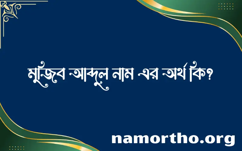 মুজিব আব্দুল নামের অর্থ কি? মুজিব আব্দুল নামের ইসলামিক অর্থ এবং বিস্তারিত তথ্য সমূহ