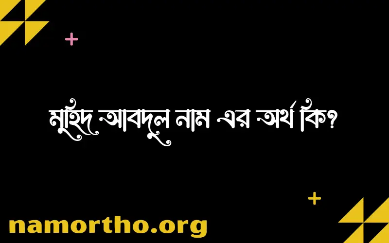 মুহিদ আবদুল নামের অর্থ কি, ইসলামিক আরবি এবং বাংলা অর্থ জানুন